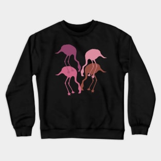 Pink Flamingo Camouflage Pattern Crewneck Sweatshirt